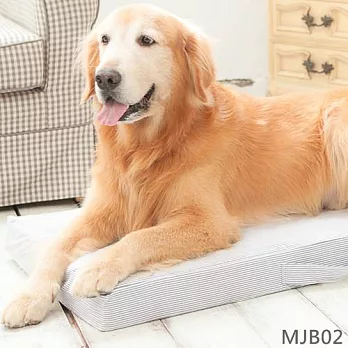 【Soarbed 】大墊買一組再送一個外套-寵物高密度泡棉床 (藍白條) 貨號MJB02藍白條