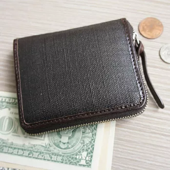 [ property of ] Jack Tri Wallet 拉鍊短夾 /深棕