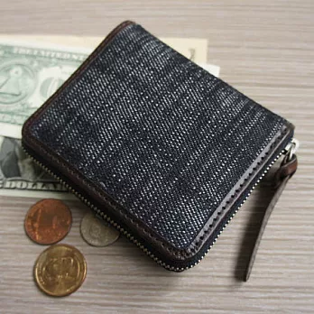 [ property of ] Jack Tri Wallet 拉鍊短夾 /單寧藍