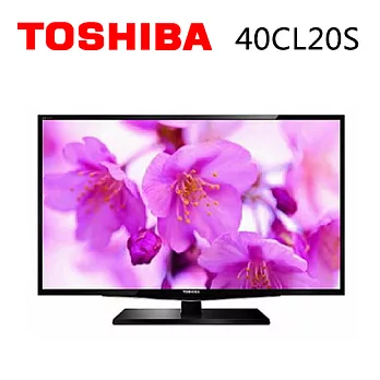 TOSHIBA東芝 40型 高畫質LED液晶電視 40CL20S 加贈大通數位天線.