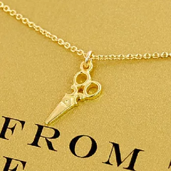 【Dogeared】美國品牌Reminder祈願K金項鍊~天生絕配小剪刀16吋