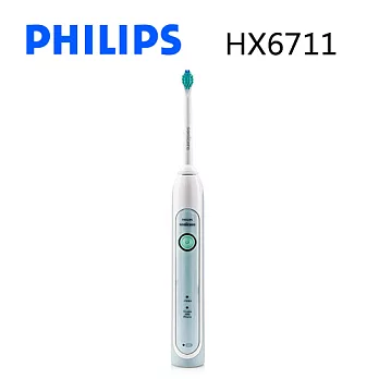 PHILIPS飛利浦 HealthyWhite充電式音波震動牙刷 HX6711.