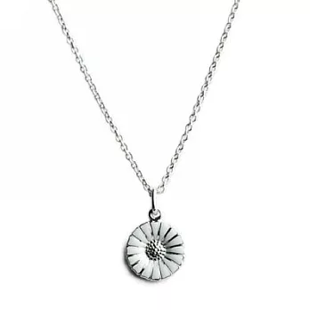 Georg Jensen Daisy 純銀+白法瑯雛菊項鍊