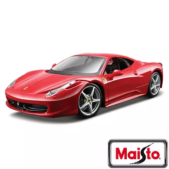 【IRON-HERO】Maisto 原廠授權 Ferrari 458 ITALIA 跑車模型紅