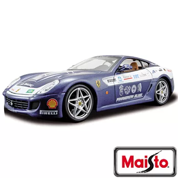 【IRON-HERO】Maisto 原廠授權 Ferrari 599 GTB FIORANO 美洲版 跑車模型藍