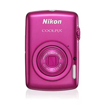 Nikon S01時尚纖巧觸控螢幕機(公司貨)+清潔組+讀卡機+保護貼+小腳架+輕巧收納包-粉色