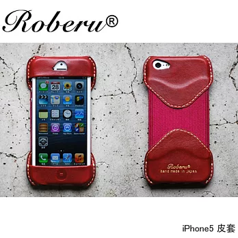 ROBERU 《日本手工》iPhone 5 皮套-紅