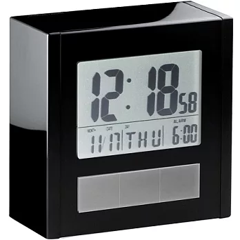 《Addex》方盒節能鬧時鐘(黑)