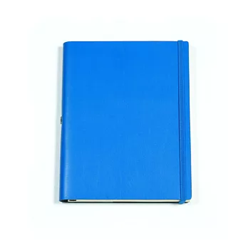 Jadeco / 客製 Vattern notebook平紋皮革筆記本 A5 空白內頁藍色