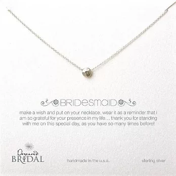 【Dogeared】 美國品牌祈願925純銀項鍊~FACETED KARMA鑽石切割銀豆豆18吋