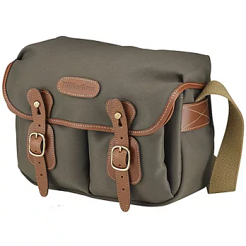 白金漢 Billingham Hadley Small Bag 相機側背包/綠色斜紋材質/褐色