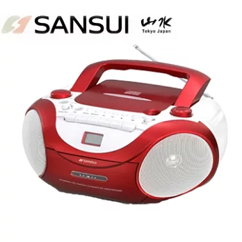 【SANSUI山水】CD/卡帶/廣播/麥克風手提音響(SB-83C)