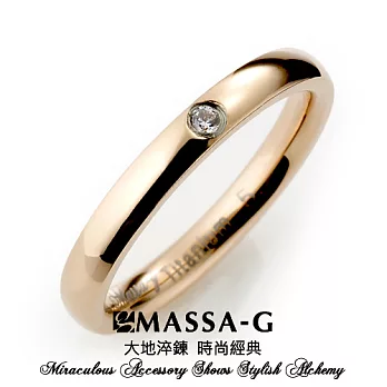 MASSA-G DECO系列 【U Collocation】玫瑰金 鈦金戒美規3號