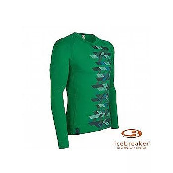 Icebreaker 男 利刃圓領長袖上衣(橄欖綠)S橄欖綠