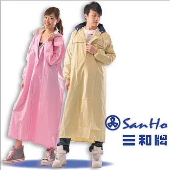 【三和牌】風潮 前開式尼龍雨衣 兩種顏色 三種尺吋 開心選購粉紅色 XL