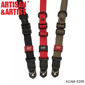 日本 ARTISAN＆ARTIST 快調帆布背帶 ACAM-E25R-紅色 (AA)