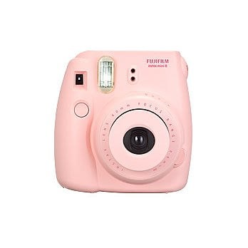 FUJIFILM instax mini 8 拍立得相機(公司貨)+空白底片+相片本+硬殼包+專用自拍鏡(隨機出貨不挑色)-粉色