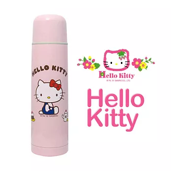 Hello Kitty 不鏽鋼真空保溫瓶-500cc(附多功能保護套) (KF-5150)