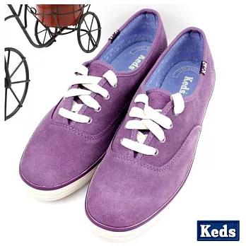 KEDS-☆萬年不敗基本款之毛皮帆布鞋 -6.5調色紫