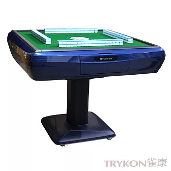 【Party World】《TRYKON雀康》 高級電動麻將洗牌機/電動麻將桌-可折疊藍