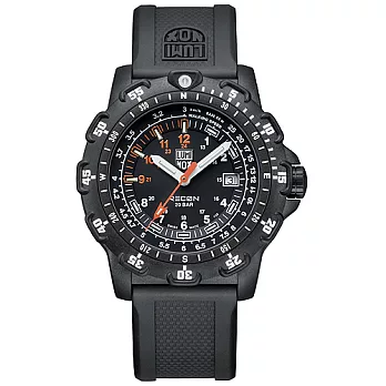 LUMINOX 雷明時RECON 系列偵查部隊運動錶--黑x白時標/45mm