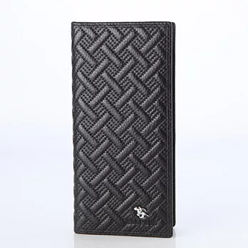 【ALI.PAUL】型男風格橫式牛皮長夾 3003黑色