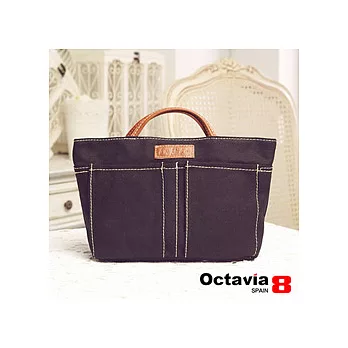 【Octavia 8】跟屁蟲簡式帆布袋中袋 - 甲蟲黑