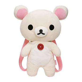 San-X 懶熊毛絨公仔後背包。懶妹