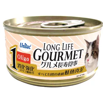 Unilac《優立樂》長壽食事養生1週套餐貓罐-80g*24罐1號-鮭魚肉泥