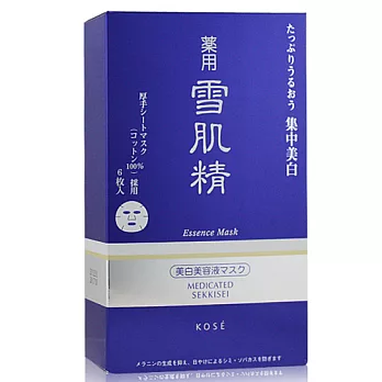 Kose高絲 雪肌精精華面膜(24mlX6入)