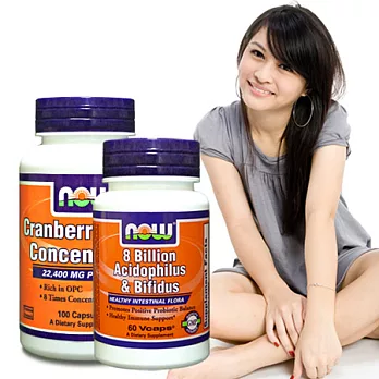 《美國NOW健而婷》全方位私密防護套組(蔓越莓+環保益生菌)