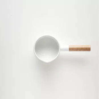 《kaico》 簡約風 琺瑯牛奶鍋‧S尺寸白色