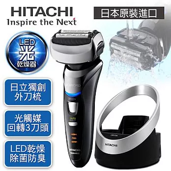 【日立HITACHI】充插兩用可水洗電動刮鬍刀／爵色黑RM-LTX5D
