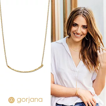 【GORJANA】美國品牌~Taner Bar Necklace完美平衡鑲18K金項鍊