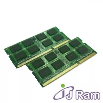 J-RAM DDR3 1066 4GB*2 雙通道筆記型記憶體