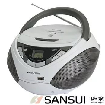 SANSUI山水CD/MP3/USB/AUX手提式音響(SB-86N)送國(台)語音樂CD一片