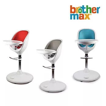 英國 Brother Max Scoop 頂級時尚多功能高腳椅【灰色】 一體成型設計、安全好清洗