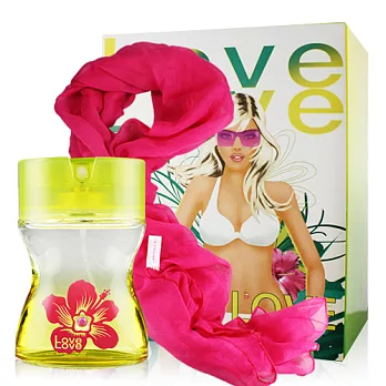 LOVE LOVE 陽光熱戀淡香水組(香水60ml+絲巾)