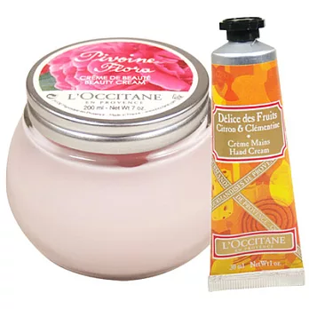 L’OCCITANE歐舒丹 牡丹美體霜(200ml) 送歡沁果露護手霜(30ml)
