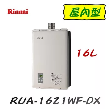 林內 Rinnai- RUA-1621WF-DX屋內強制排氣型熱水器 16L天然瓦斯/含原廠技師到府基本安裝服務天然瓦斯/含原廠技師