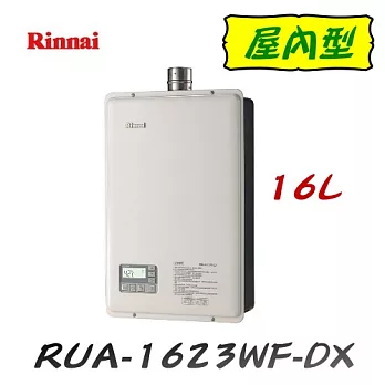 林內 Rinnai- RUA-1623WF-DX屋內強制排氣型熱水器 16L天然瓦斯/含原廠技師到府基本安裝服務天然瓦斯/含原廠技師