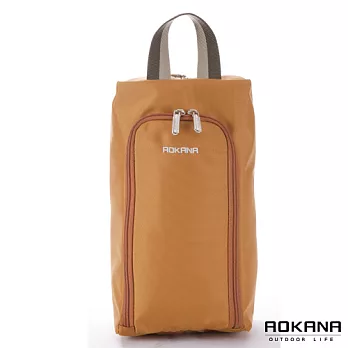 AOKANA奧卡納 MIT台灣製旅行鞋袋 便攜收纳包 (焦糖棕) 02-027