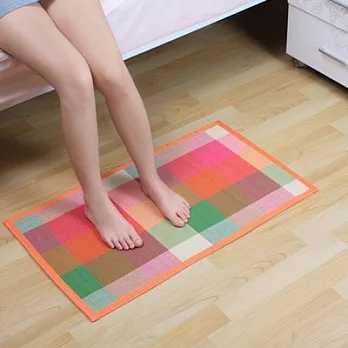 HB 義大利x東方米蘭諾-100%天然竹防滑粉彩拼階腳踏墊