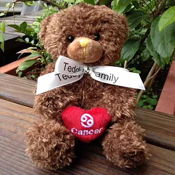 Teddy＆Family-12星座拿鐵泰迪熊/巨蟹座