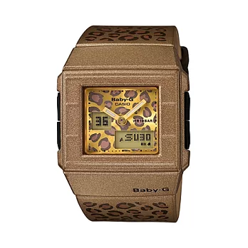 BABY-G 擋不住的野性狂熱時尚造型腕錶-豹紋/43.2mm-BGA-200LP-5E