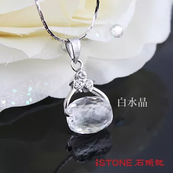 石頭記 水晶佳人-路路通純銀項鍊(共五色)白水晶