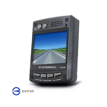 FLEXMEDIA V747W Full HD 高畫質行車記錄器_送16GC10記憶卡+小精靈支架+車用三孔擴充