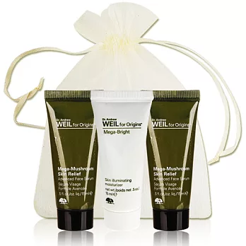 ORIGINS 品木宣言 青春無敵精華液-第二代(15ml)x2+亮白無敵凝乳(15ml)