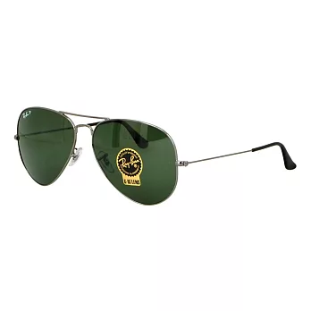 Ray Ban太陽眼鏡 Aviator飛行員墨鏡經典款#銀RABA-3025-004/58