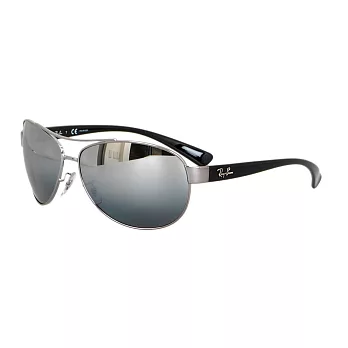 Ray Ban偏光太陽眼鏡 率性造型#銀RABA-3386-004/82